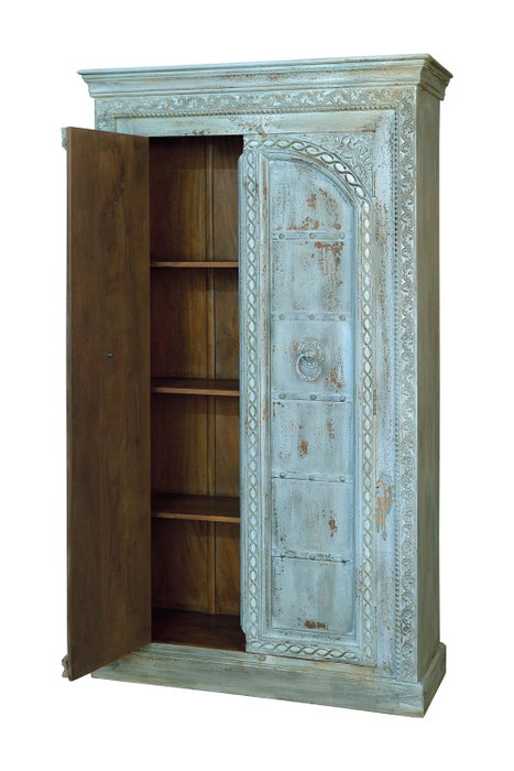 GINER Y COLOMER Armoire en manguier vert bleuâtre